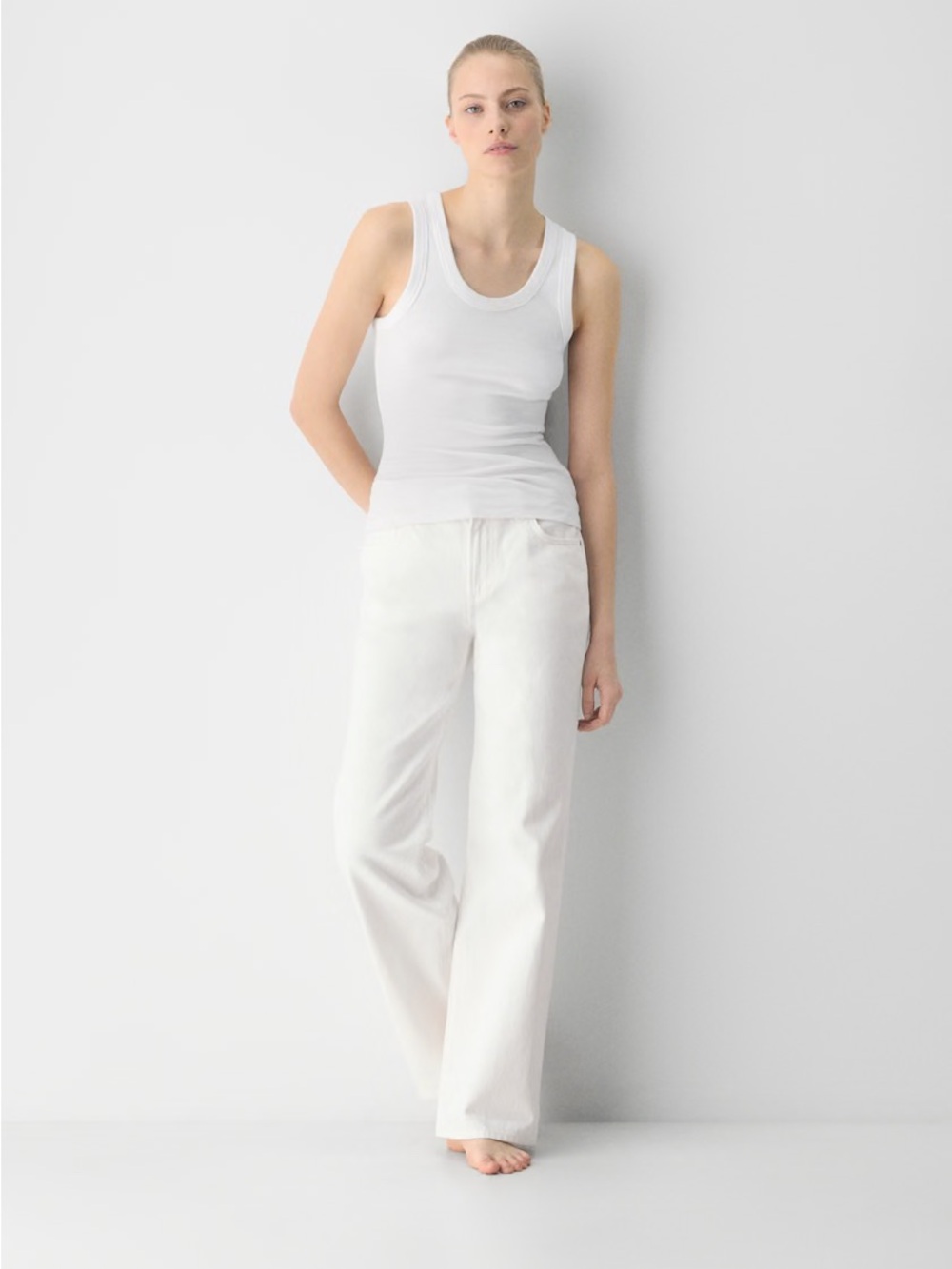Denim Forum The Farrah Lo-Rise Wide Jean